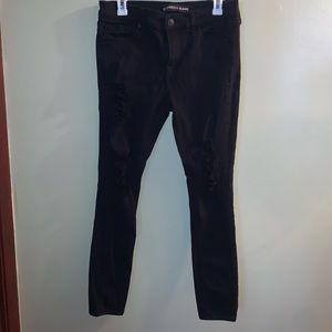 Express black ripped jeans